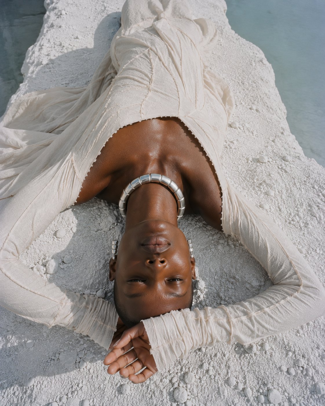 Shot in a white quarry, where nothing sparkles for free.
