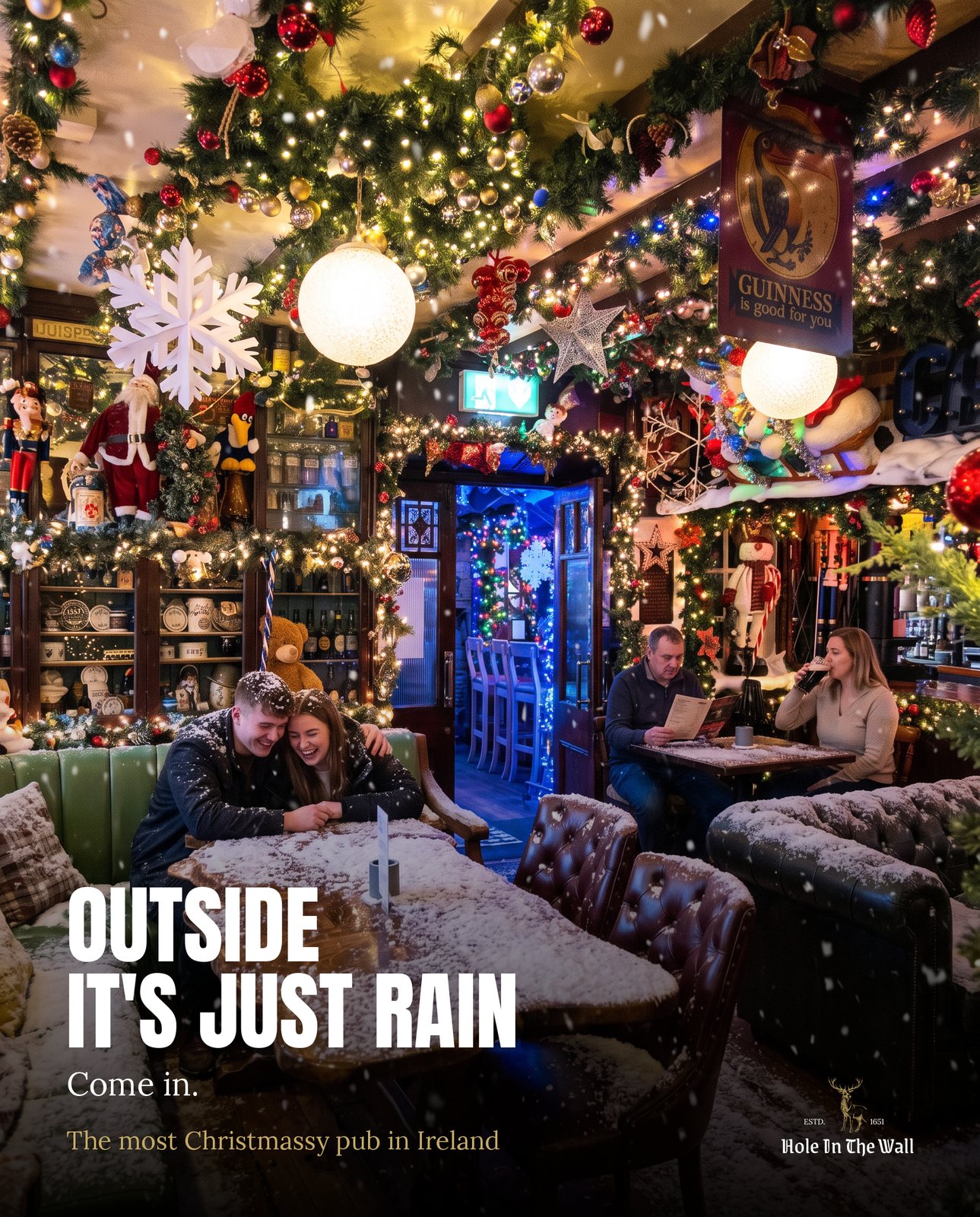 Irish December is rain, and everyone has made peace with it.
