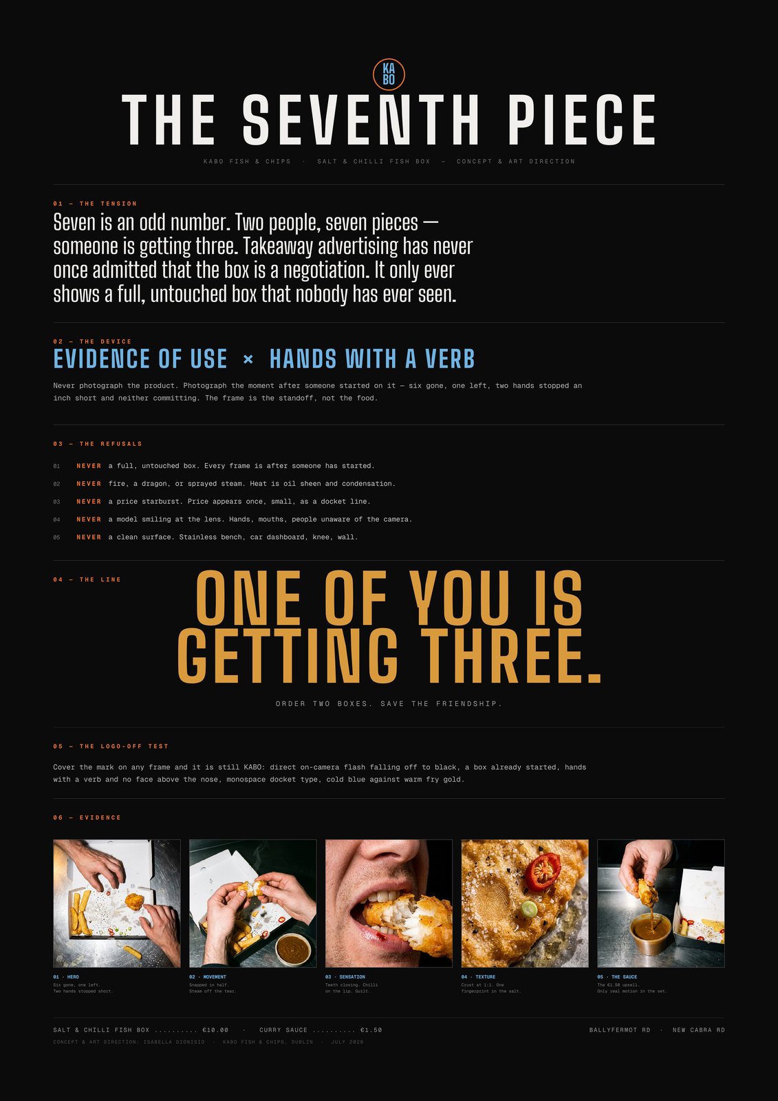 The Seventh Piece concept one-pager